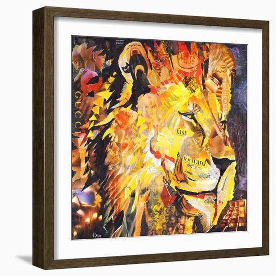 Golden Lion-James Grey-Framed Art Print