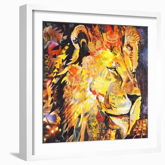 Golden Lion-James Grey-Framed Art Print