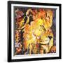 Golden Lion-James Grey-Framed Art Print