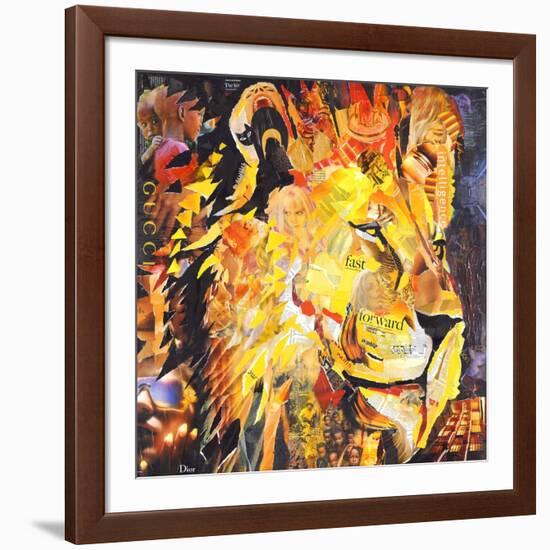 Golden Lion-James Grey-Framed Art Print