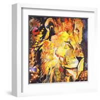 Golden Lion-James Grey-Framed Art Print