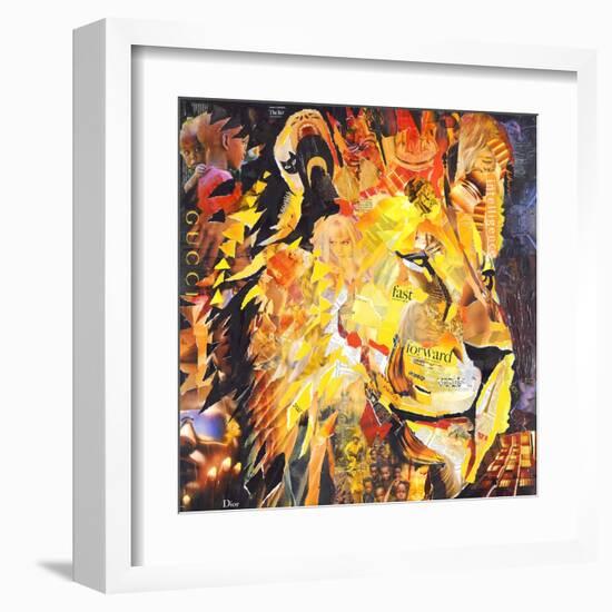 Golden Lion-James Grey-Framed Art Print