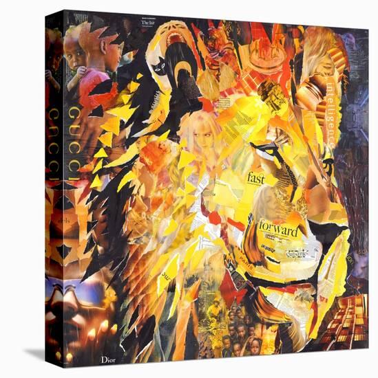 Golden Lion-James Grey-Stretched Canvas