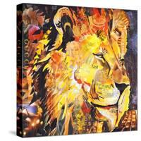 Golden Lion-James Grey-Stretched Canvas