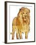 Golden Lion-OnRei-Framed Art Print