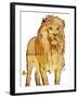 Golden Lion-OnRei-Framed Art Print