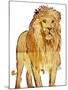 Golden Lion-OnRei-Mounted Art Print