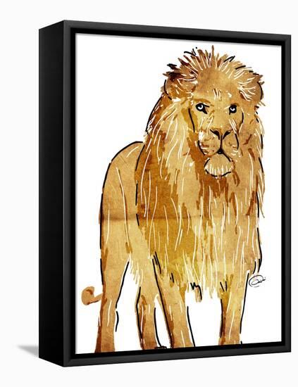 Golden Lion-OnRei-Framed Stretched Canvas