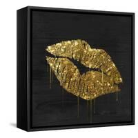 Golden Lips-Color Bakery-Framed Stretched Canvas