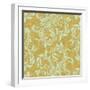 Golden Luna Angel Damask-Tina Lavoie-Framed Giclee Print