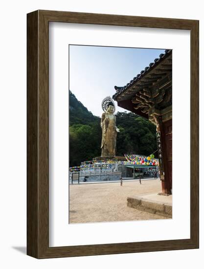 Golden Maitreya Statue, Beopjusa Temple Complex, South Korea, Asia-Michael-Framed Photographic Print