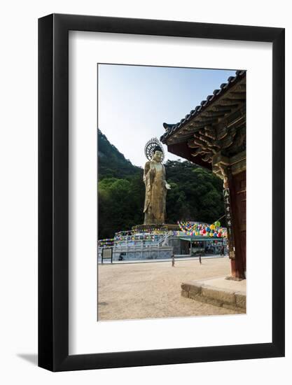 Golden Maitreya Statue, Beopjusa Temple Complex, South Korea, Asia-Michael-Framed Photographic Print