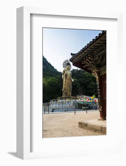 Golden Maitreya Statue, Beopjusa Temple Complex, South Korea, Asia-Michael-Framed Photographic Print