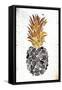 Golden Mandala Pineapple-OnRei-Framed Stretched Canvas