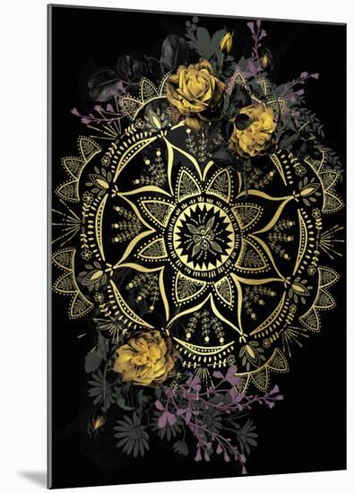 Golden Mandala-Anahata Katkin-Mounted Giclee Print