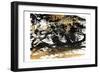 Golden Mess-OnRei-Framed Art Print