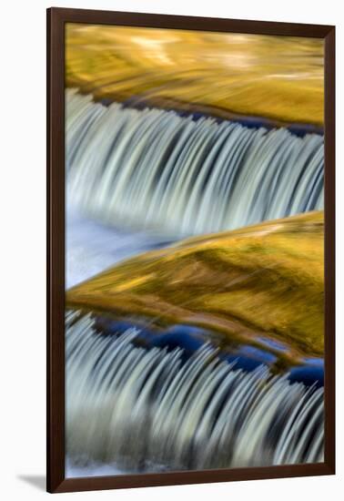 Golden Middle Branch of the Ontonagon River, Bond Falls Scenic Site, Michigan USA-Chuck Haney-Framed Photographic Print