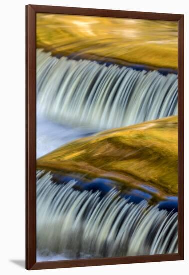 Golden Middle Branch of the Ontonagon River, Bond Falls Scenic Site, Michigan USA-Chuck Haney-Framed Photographic Print