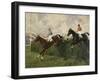 Golden Miller and Delaneige at the Grand National 1934-Charles Simpson-Framed Giclee Print