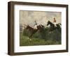 Golden Miller and Delaneige at the Grand National 1934-Charles Simpson-Framed Giclee Print