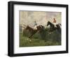 Golden Miller and Delaneige at the Grand National 1934-Charles Simpson-Framed Giclee Print