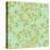 Golden Mint Damask I-Tina Lavoie-Stretched Canvas