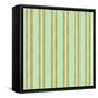 Golden Mint Stripes 2-Tina Lavoie-Framed Stretched Canvas