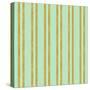 Golden Mint Stripes 2-Tina Lavoie-Stretched Canvas