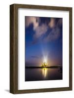 Golden Mont Saint Michel-Philippe Manguin-Framed Photographic Print