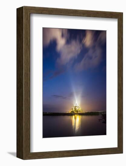 Golden Mont Saint Michel-Philippe Manguin-Framed Photographic Print