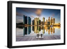 Golden Morning in SIngapore-Zexsen Xie-Framed Art Print