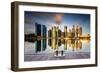 Golden Morning in SIngapore-Zexsen Xie-Framed Art Print