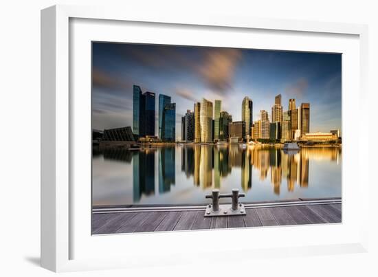 Golden Morning in SIngapore-Zexsen Xie-Framed Photographic Print