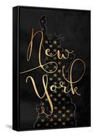 Golden New York-Jace Grey-Framed Stretched Canvas