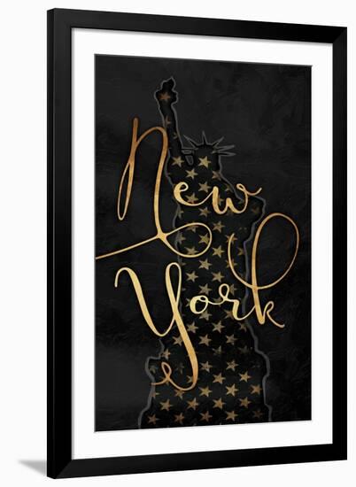 Golden New York-Jace Grey-Framed Art Print