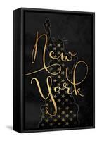 Golden New York-Jace Grey-Framed Stretched Canvas