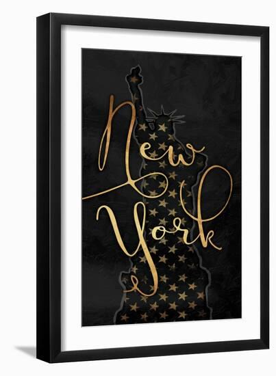 Golden New York-Jace Grey-Framed Art Print