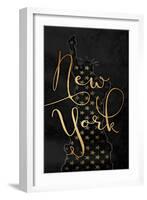 Golden New York-Jace Grey-Framed Art Print