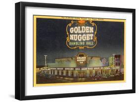 Golden Nugget Gambling Hall, Las Vegas, Nevada-null-Framed Art Print