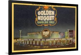 Golden Nugget Gambling Hall, Las Vegas, Nevada-null-Framed Art Print