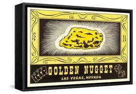Golden Nugget Logo, Las Vegas, Nevada-null-Framed Stretched Canvas