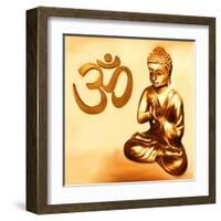 Golden Om-Christine Ganz-Framed Art Print