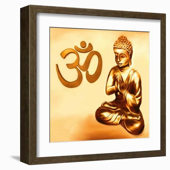 Golden Om-Christine Ganz-Framed Art Print