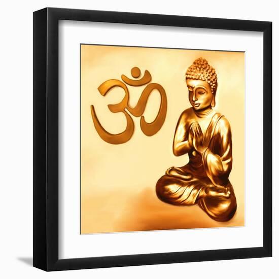 Golden Om-Christine Ganz-Framed Art Print