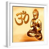 Golden Om-Christine Ganz-Framed Art Print