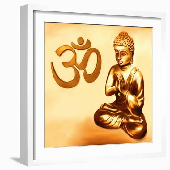 Golden Om-Christine Ganz-Framed Art Print