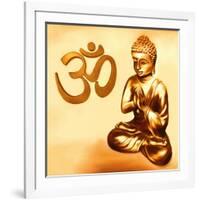 Golden Om-Christine Ganz-Framed Art Print