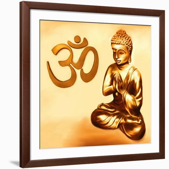 Golden Om-Christine Ganz-Framed Art Print