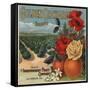 Golden Orchard Brand - Los Angeles, California - Citrus Crate Label-Lantern Press-Framed Stretched Canvas