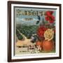 Golden Orchard Brand - Los Angeles, California - Citrus Crate Label-Lantern Press-Framed Art Print